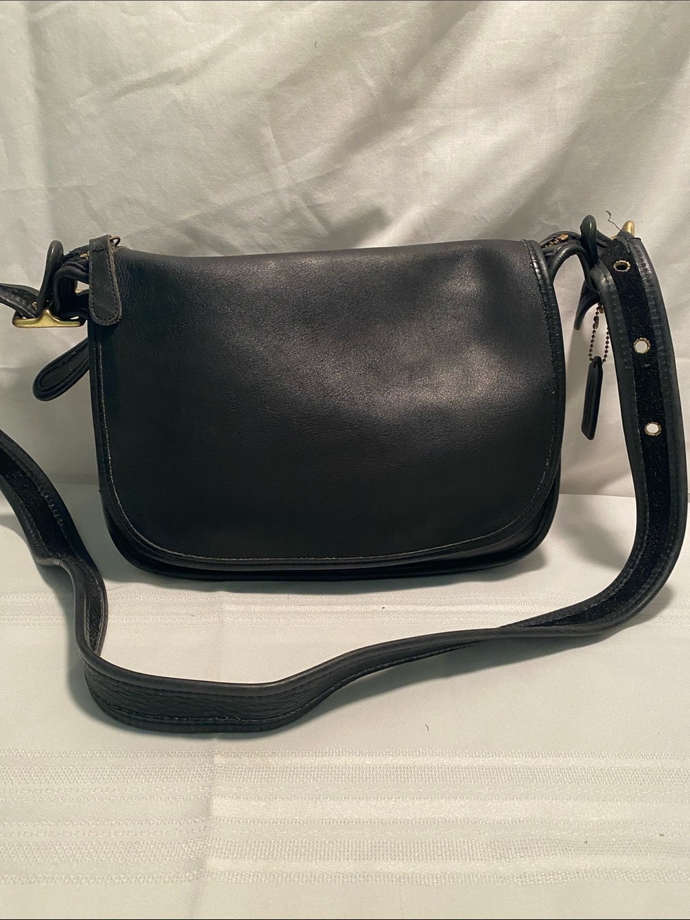 Vintage Coach 9951 Patricia’s Legacy Black Crossbody Shoulder Bag with Flap